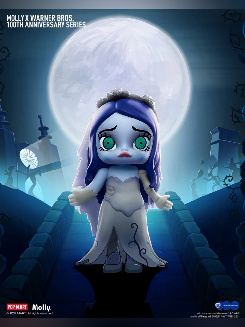 Pop Mart x Warner Brothers 100th Anniversary Series "Corpse Bride" Molly Figure